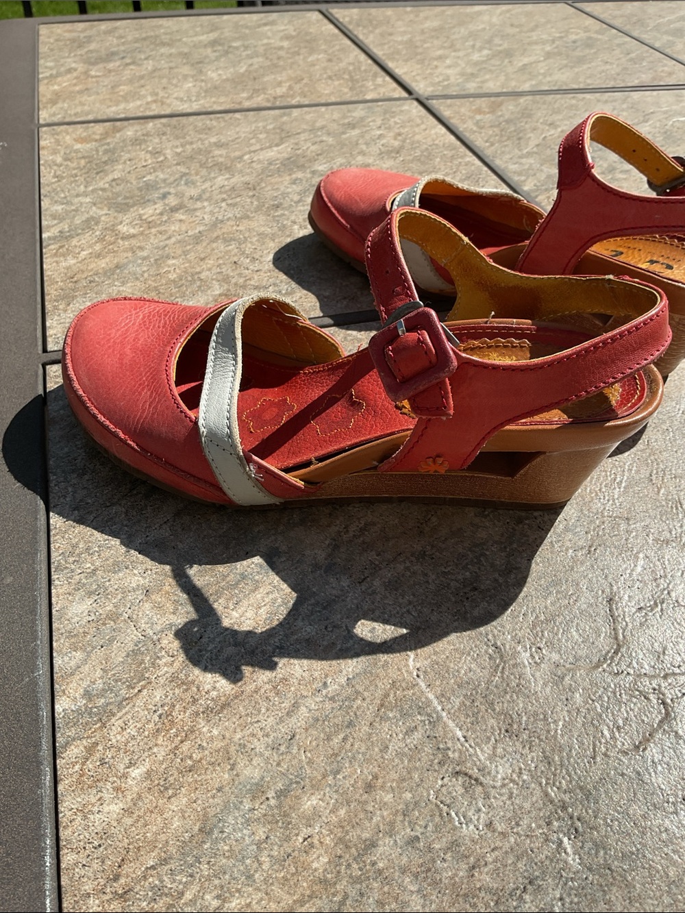 The Art Company red slingback shoes - Picture 5 of 8